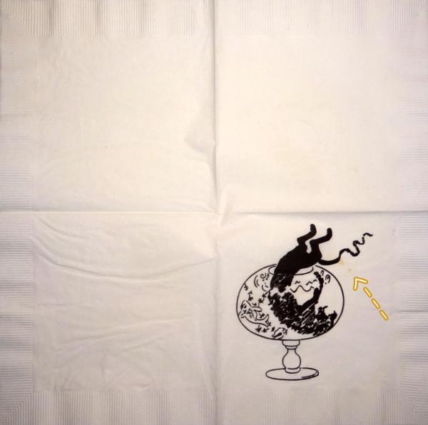 KAT-676 Cats - 3-ply (white/black) (Spot) - CS